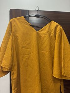 Stylish Yellow Bell Sleeve Top