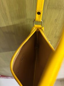 Yellow Croc Embossed Bag