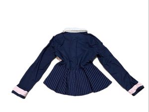 Colorblock Chic Button-Up Shirt