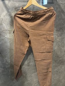 Brown Cargo Jogger Pants