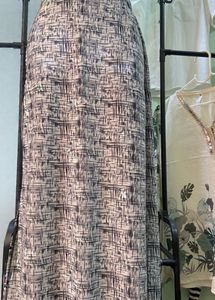 Abstract Print Maxi Skirt