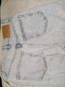 Zara Light Wash Wide Leg Jeans