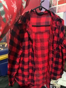 Classic Red & Black Checkered Shirt