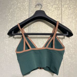 Forest Green Ribbed bralette