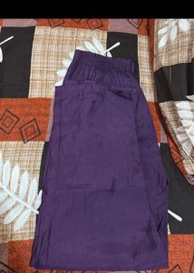 Elegant Purple Embroidered Kurta Set with Dupatta
