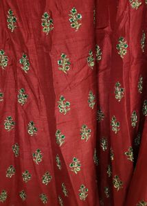 Red Lengha With Duppata