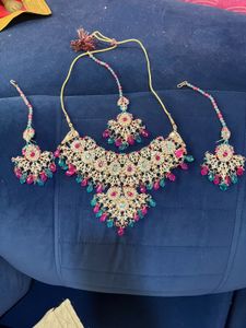 Stunning Kundan & Pearl Bridal Jewellery Set