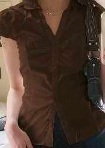 Chic NEWME Brown Button-Up Blouse