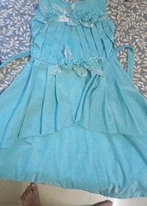 Sky Blue Long Frock