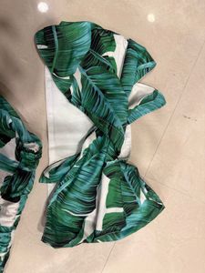Tropical Leaf Print Co-ord Set XS
