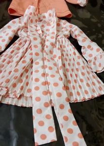 Girls Frock With Over Coat
