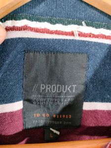 Multicolour Striped T Shirt (Men's)