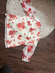 Floral Puff Sleeve Top