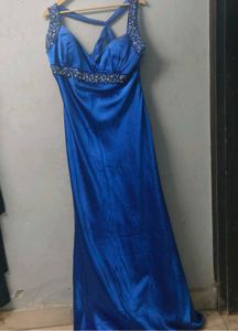 Elegant Royal Blue Evening Gown