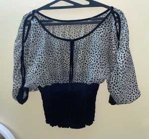 Y2K Blouson top