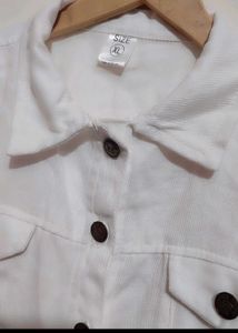 White Crop Jacket For Girl Or Women 36 Bust