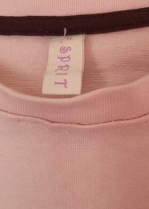 Cute Pink Graphic Print Top