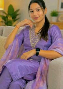 Beautiful Purple Kurta Set
