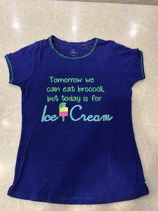 Fun "Ice Cream Today" Graphic T-Shirt