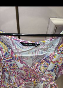 Boho Paisley Print Wrap Dress
