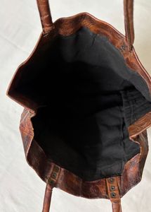 Ethnic Hand Embossed Vintage Leather Bag