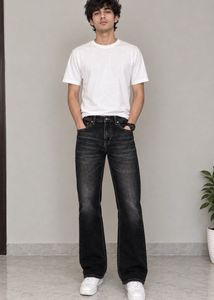 Stylish Black Flared Jeans