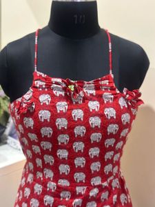 Elephant Print Tank Top