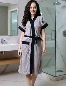 *Premium Cotton Bathrobe/Spa Robe for Women