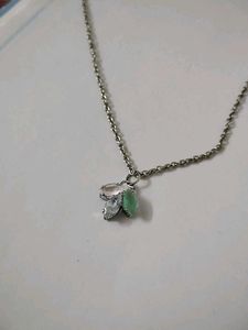 218. Silver Chain Necklace with Charm