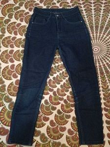 Classic Dark Wash Denim Jeans