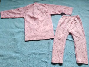 Cute Pink Polka Dot Pajama Set