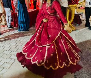 Elegant maroon Lehenga Choli Set