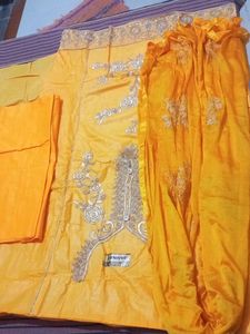 Yellow Embroidered Kurta Set