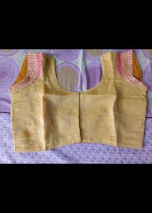 Elegant Yellow Saree with Pink Border