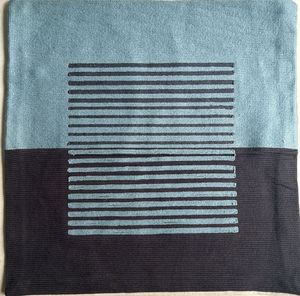 45x45 Blue Cotton Cushion