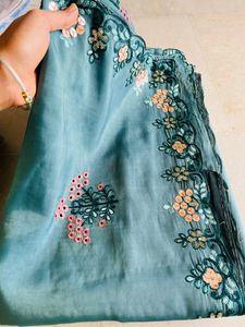 Saree With 2 Blouses