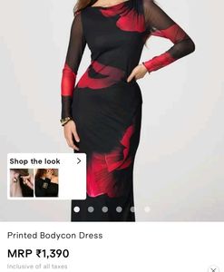 SAVANA Printed Bodycon Maxi Dress