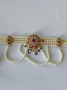 Elegant Pearl and Gemstone Choker Set
