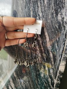 Unique Oxidised Square Earrings