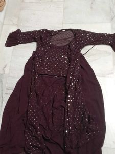 Stylish Sequined Crop Top &amp; Skirt Set