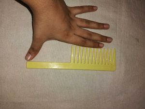 Yellow Wide Tooth Comb