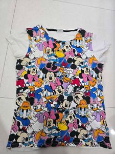Chic Disney Character Print T-Shirt