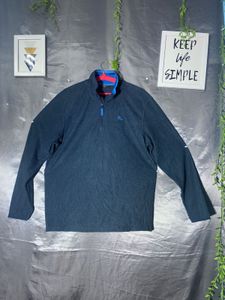 Men's Blue Quarter Zip Pullover Sweater