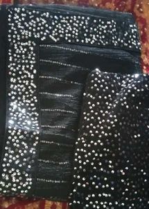 Stunning Black Sequin Saree