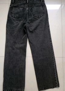 Distressed Black Denim Jeans