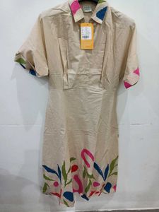 Diosa Beige Shirt Dress - New!