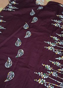 Burgundy Floral Nightgown(New)