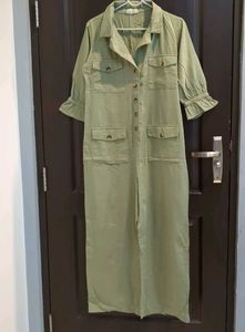 Olive Green Utility Jumpsuit