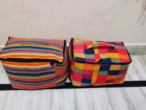 💝✨Colorful Patchwork Storage Bags (Set of 2)