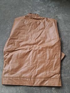 Zara Brown Faux Leather Jacket